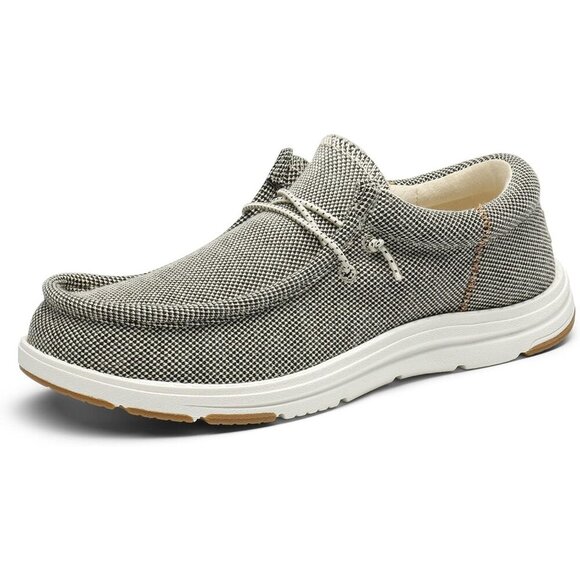 〽️Men\'s Khaki Bruno Marc Arch Support Casual Loafers Comfortable Boat Shoes main image 5